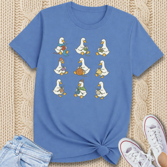 9 Knitting Geese T-Shirt