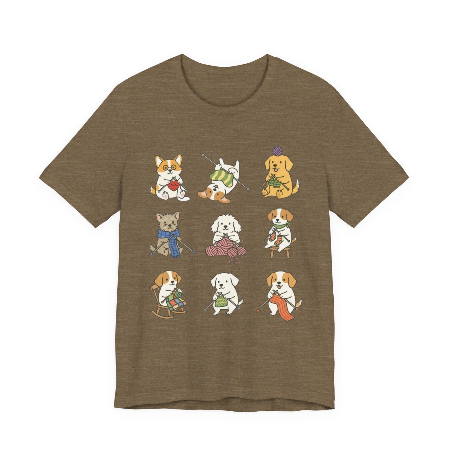 9 knitting dogs T-Shirt
