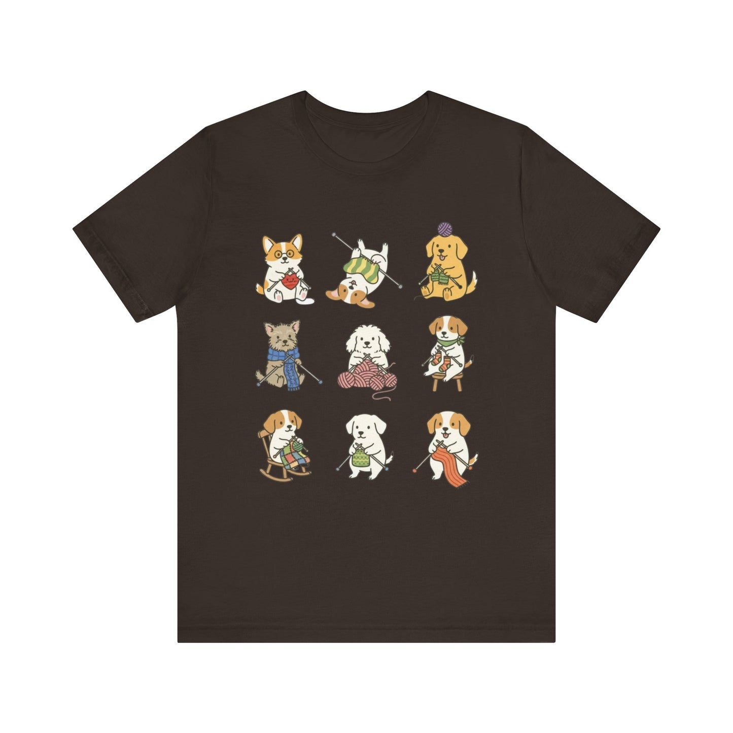 9 knitting dogs T-Shirt