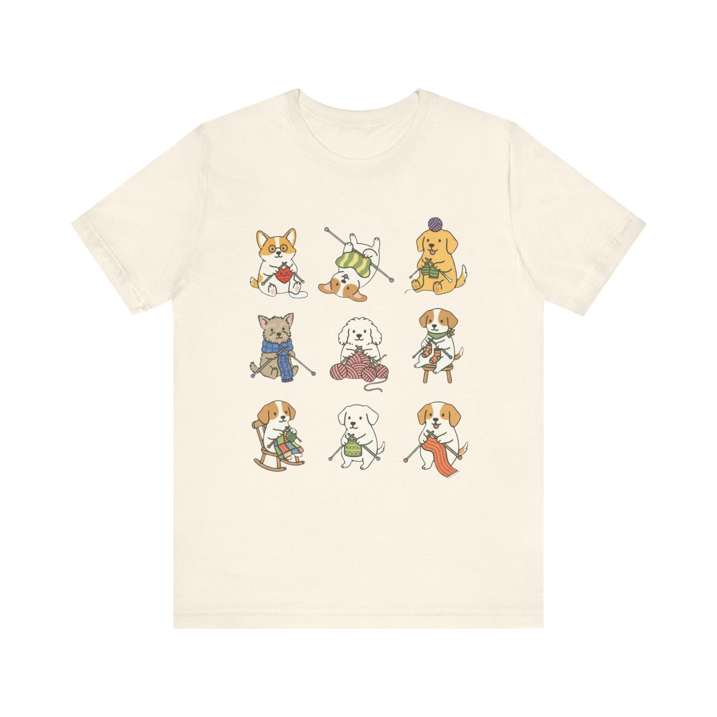 9 knitting dogs T-Shirt