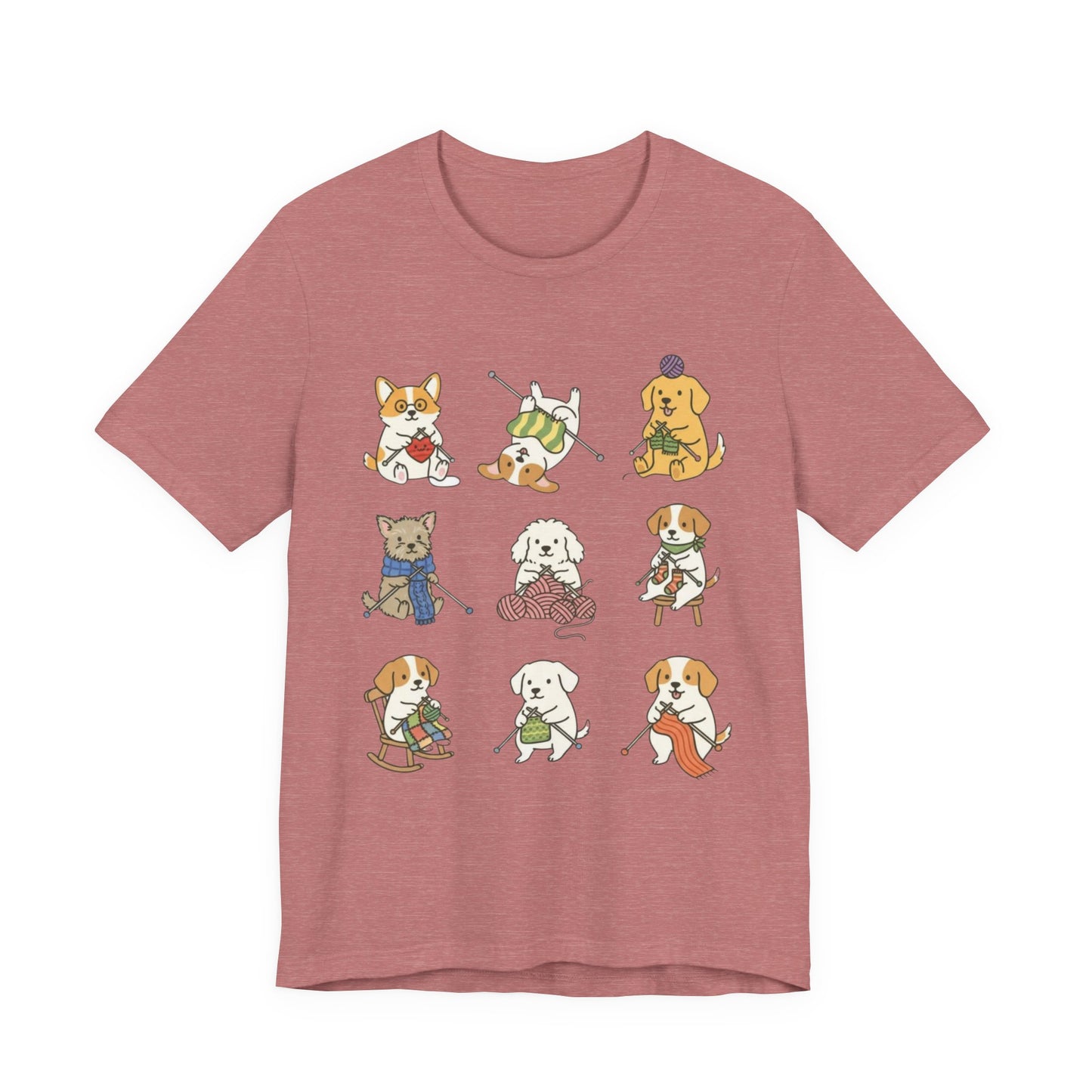 9 knitting dogs T-Shirt