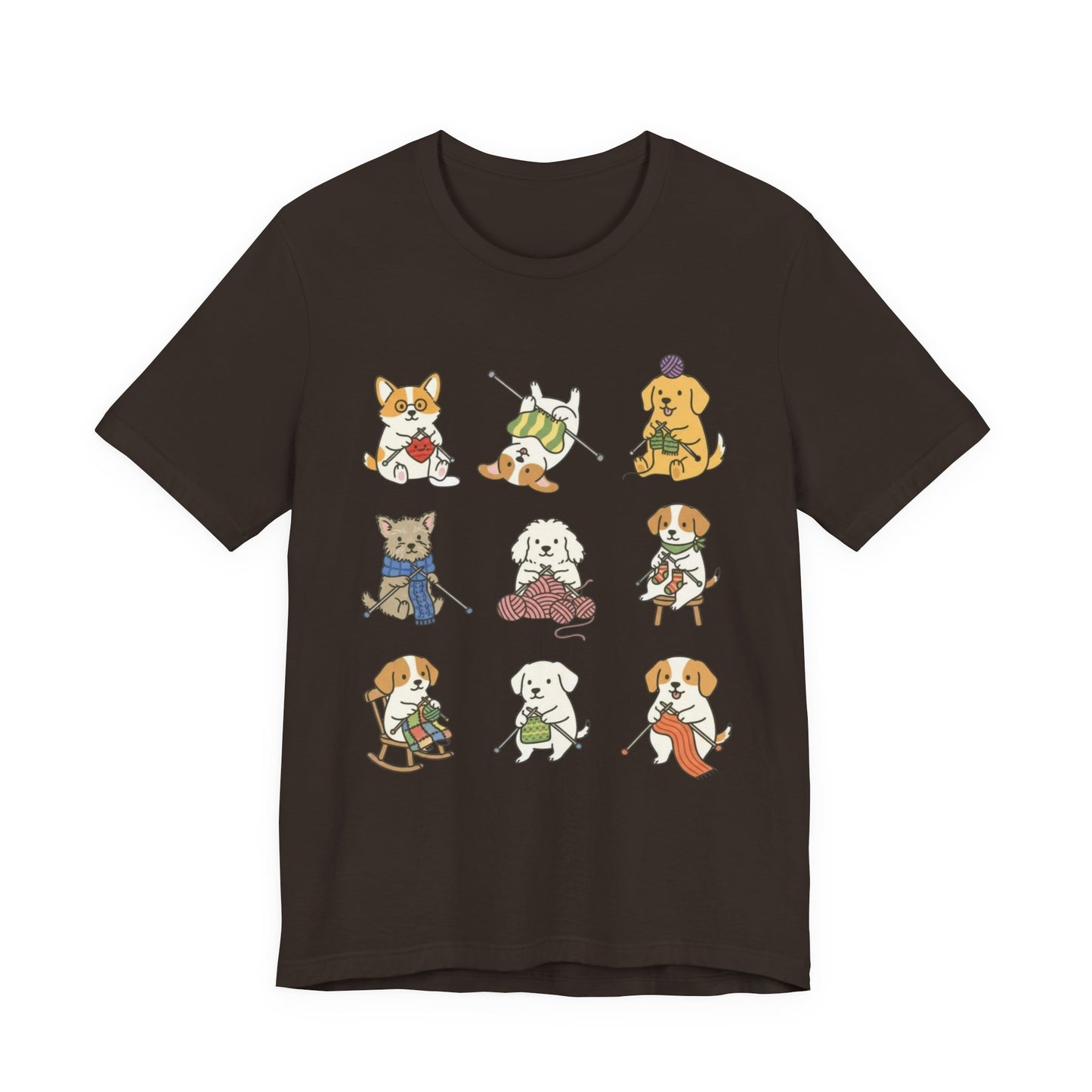 9 knitting dogs T-Shirt