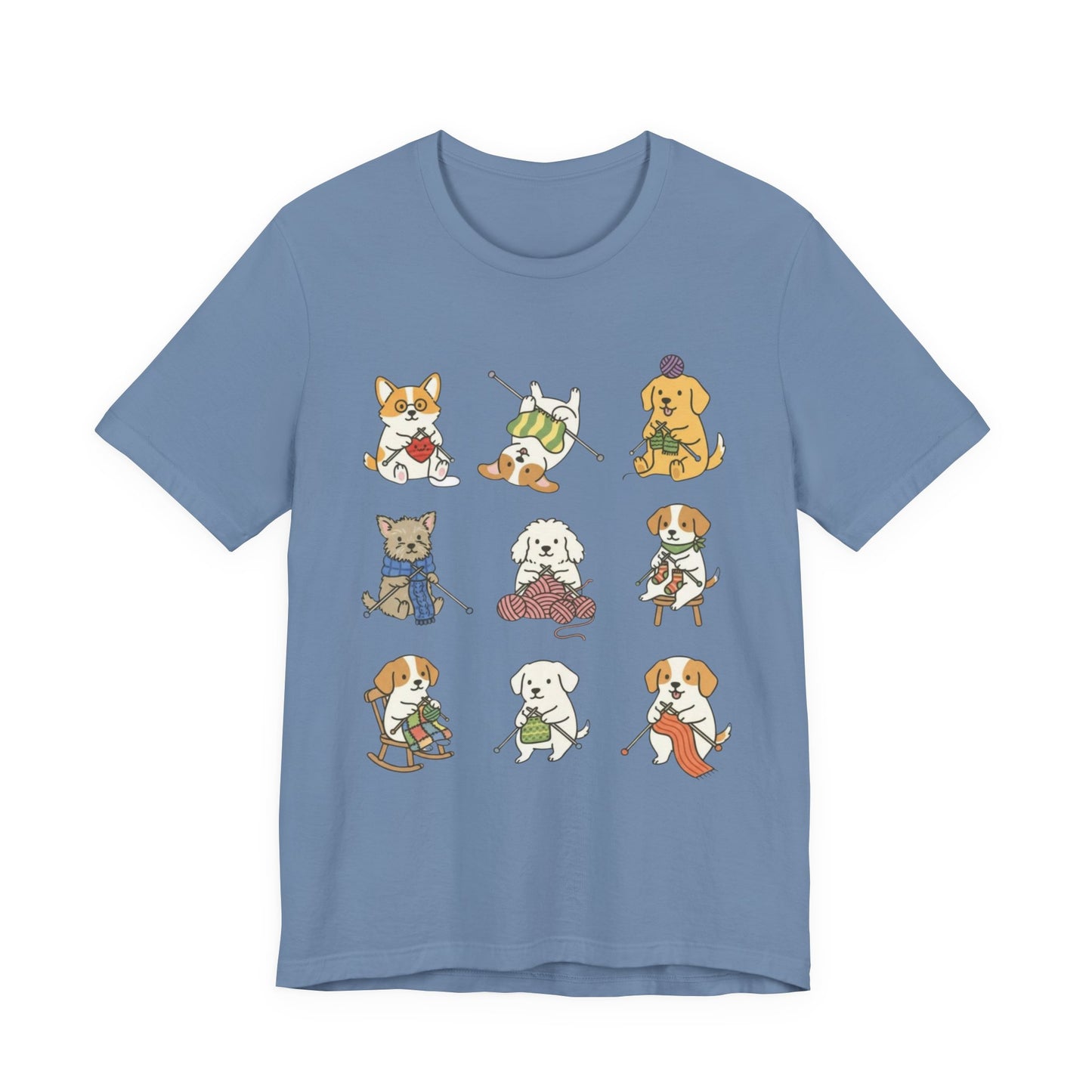 9 knitting dogs T-Shirt