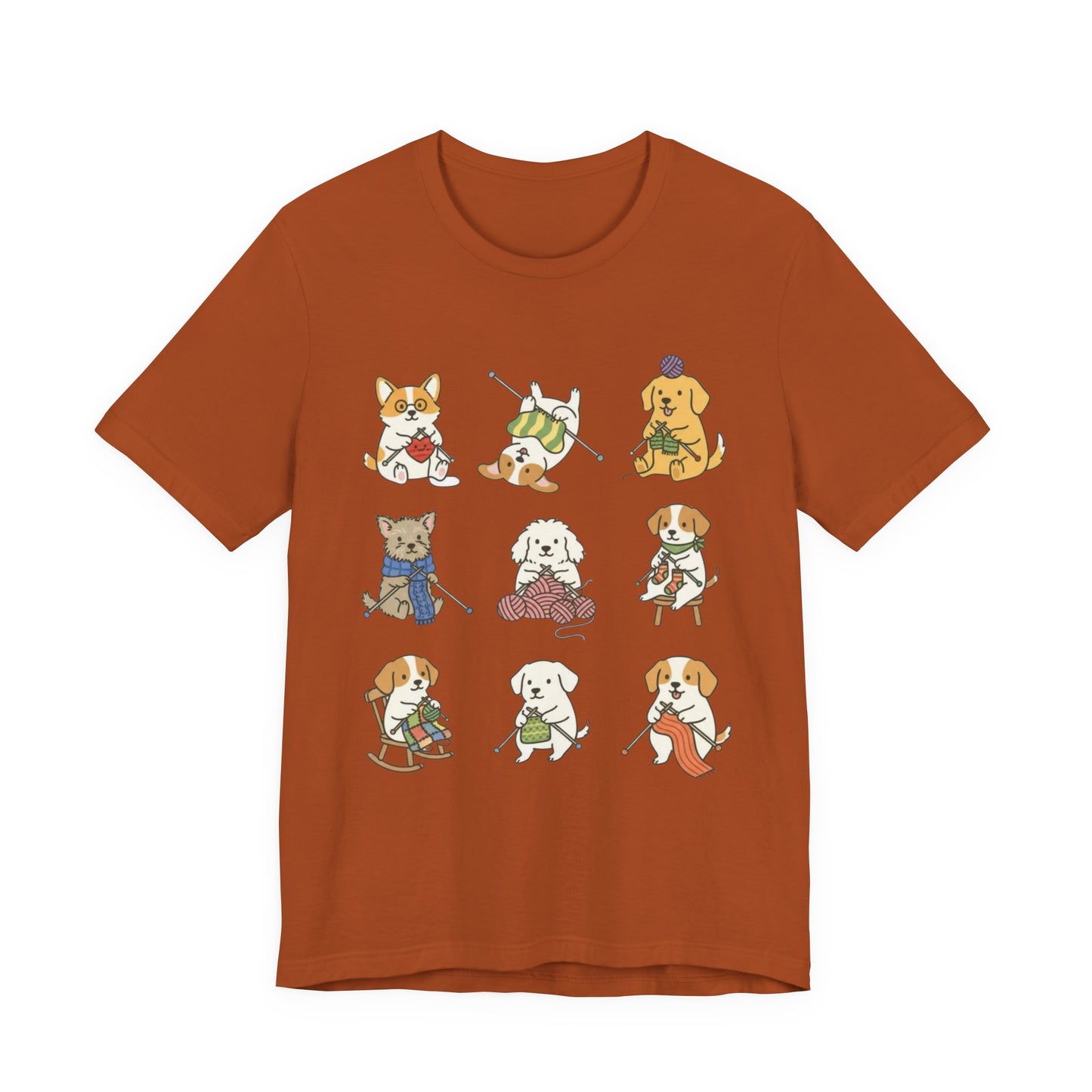 9 knitting dogs T-Shirt