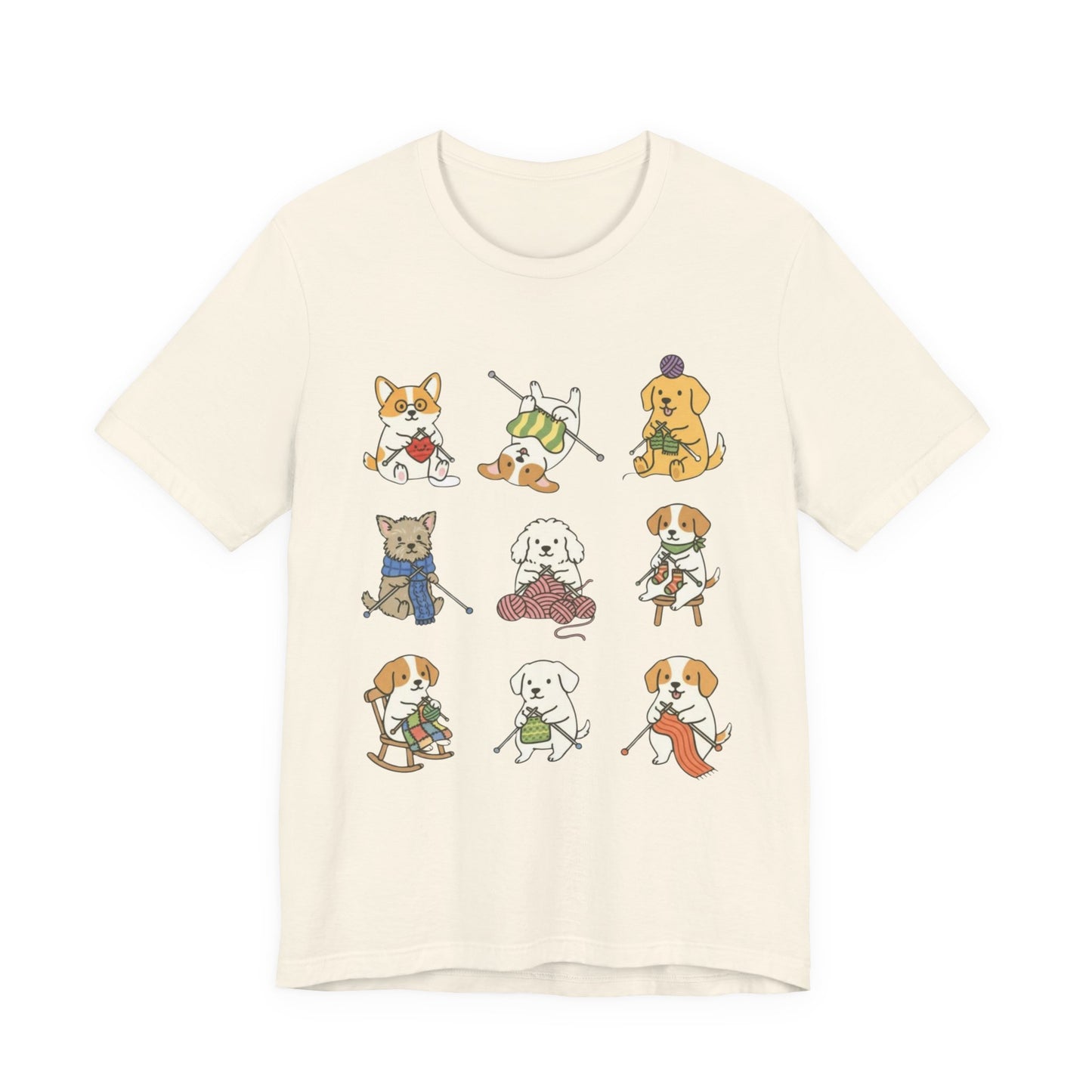 9 knitting dogs T-Shirt