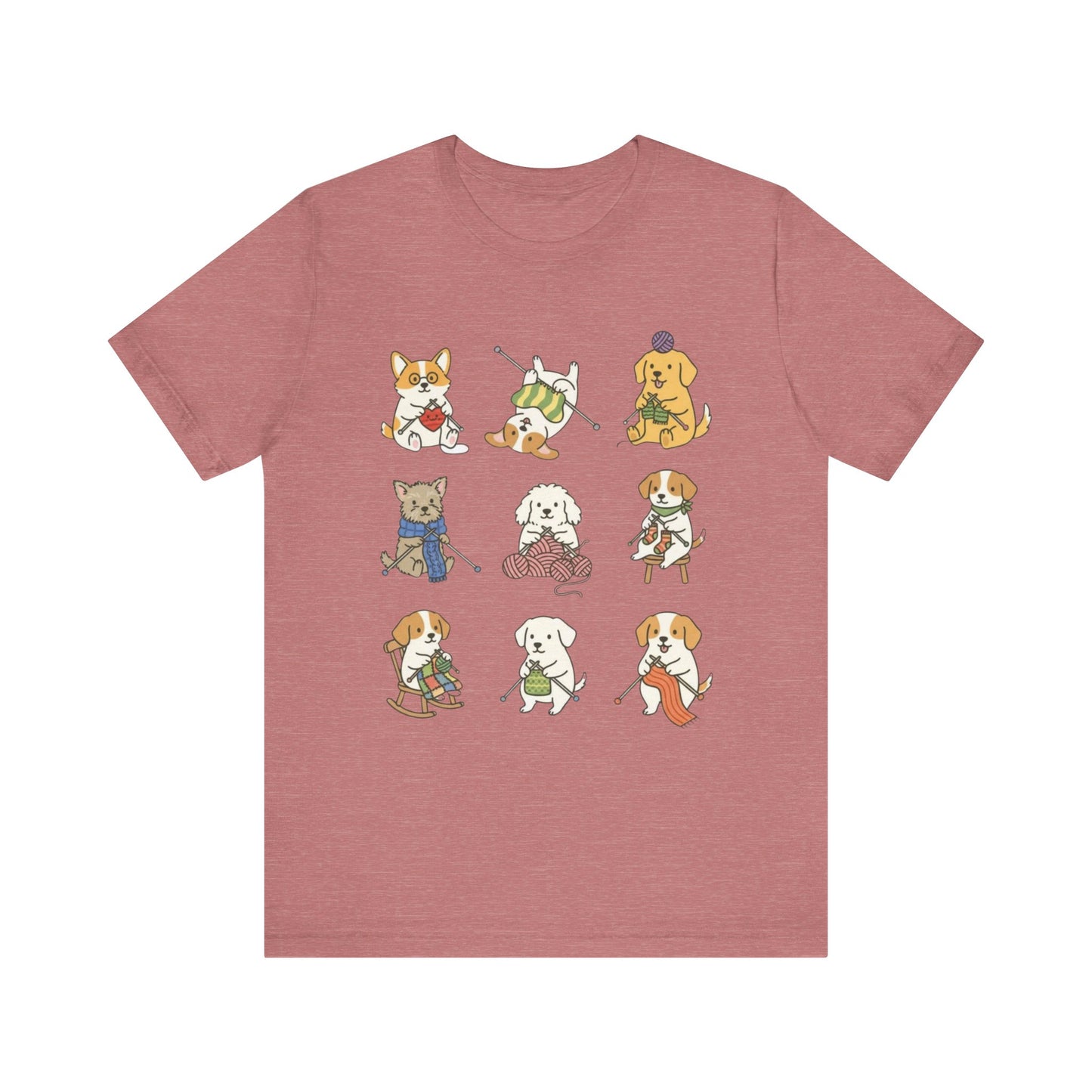 9 knitting dogs T-Shirt