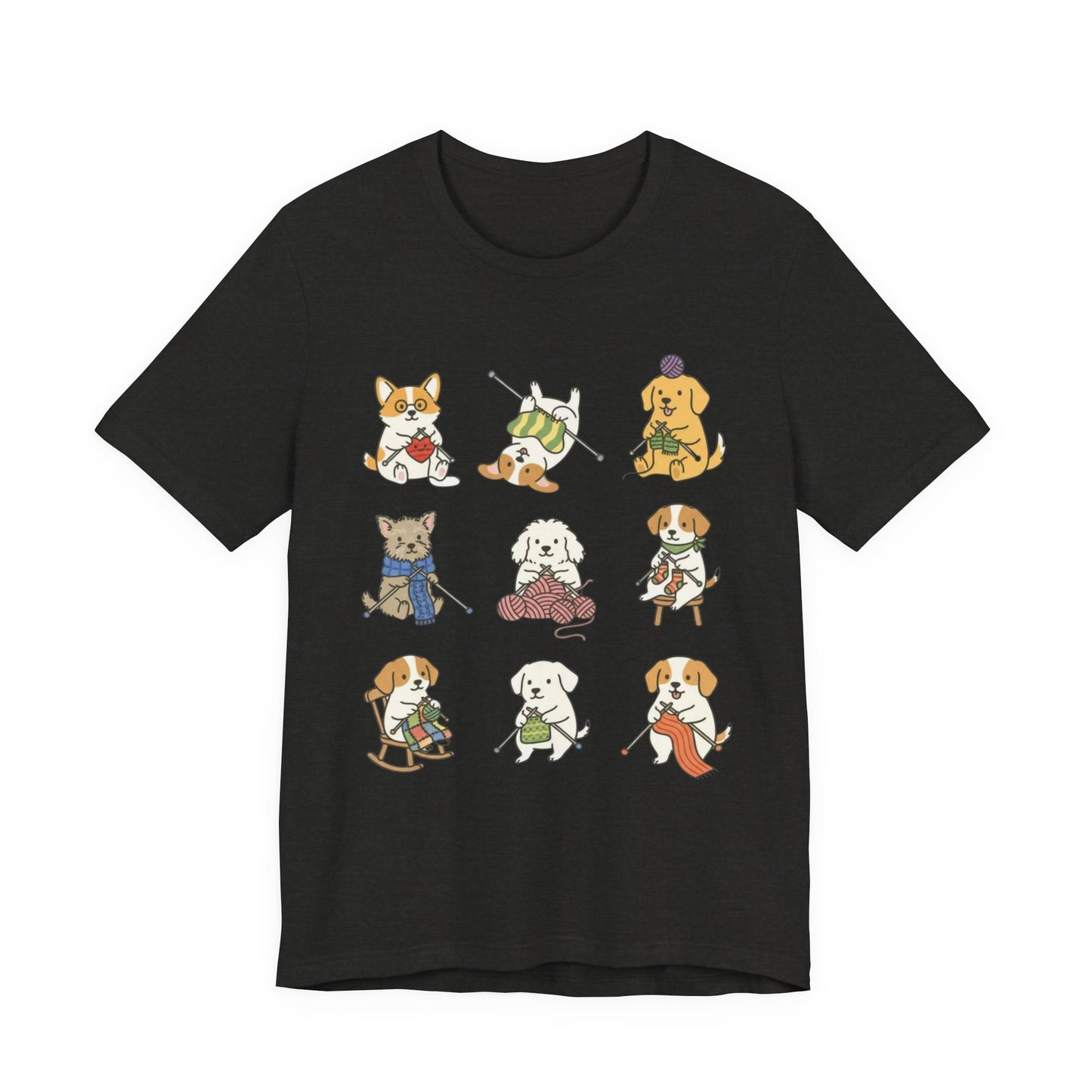 9 knitting dogs T-Shirt