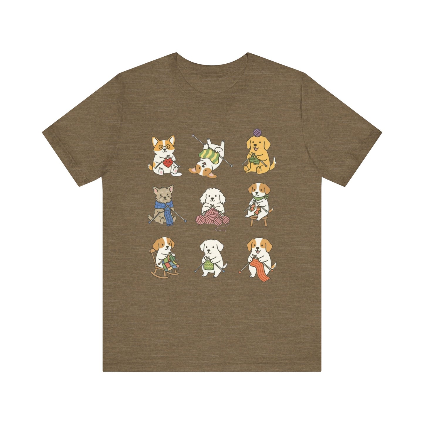 9 knitting dogs T-Shirt