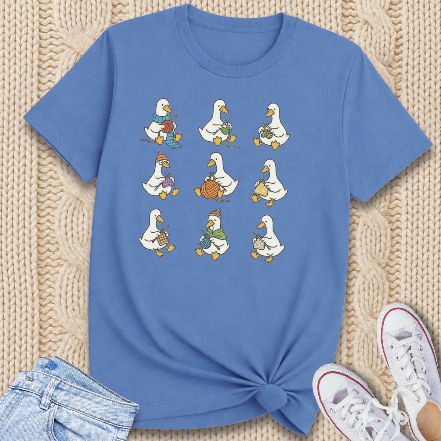 9 Knitting Geese T-Shirt