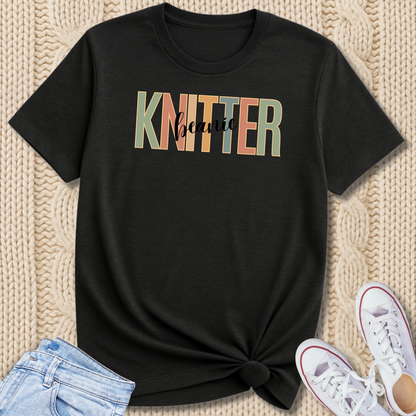 Beanie Knitter T-Shirt