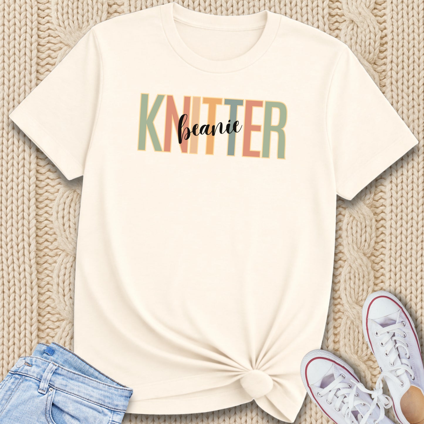 Beanie Knitter T-Shirt