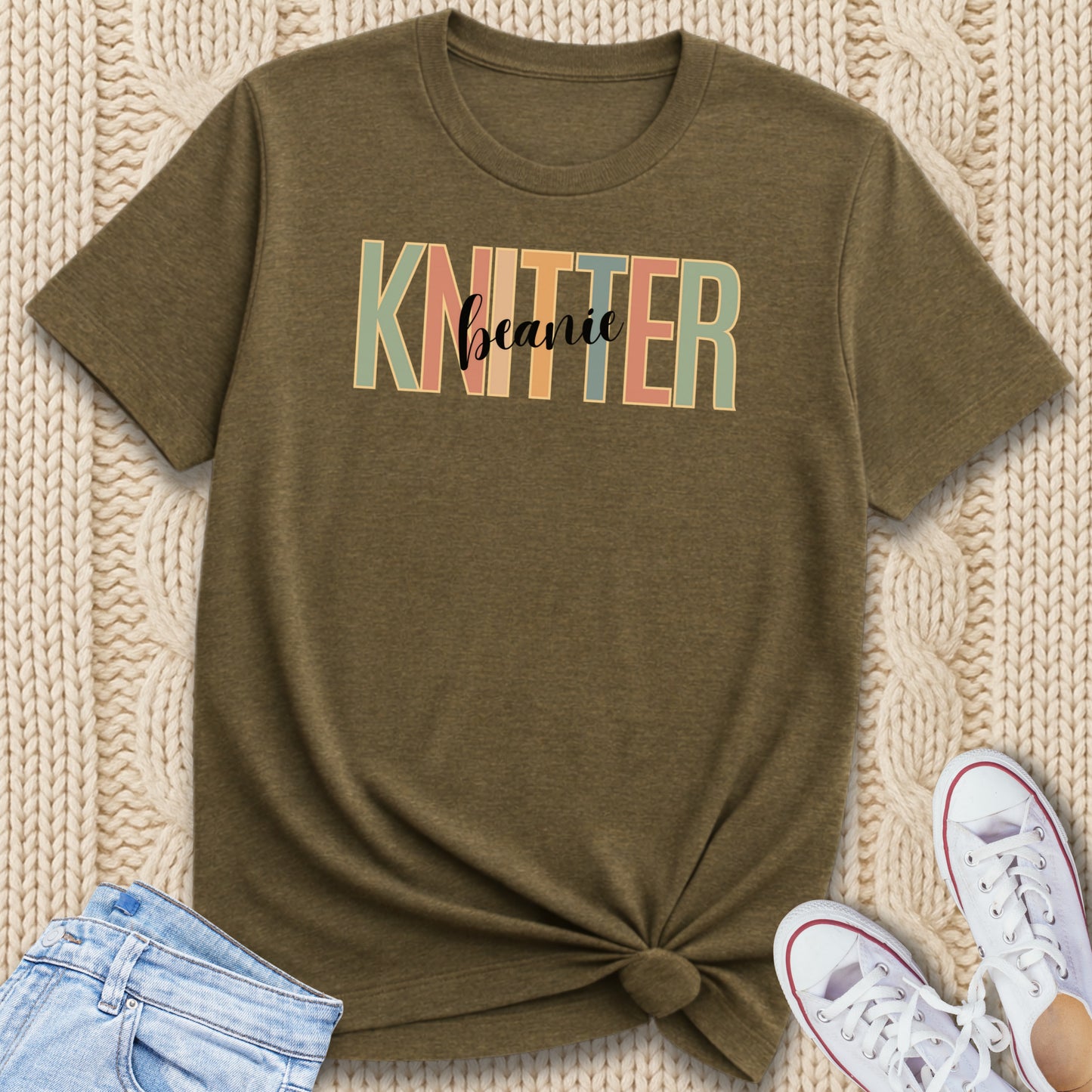 Beanie Knitter T-Shirt