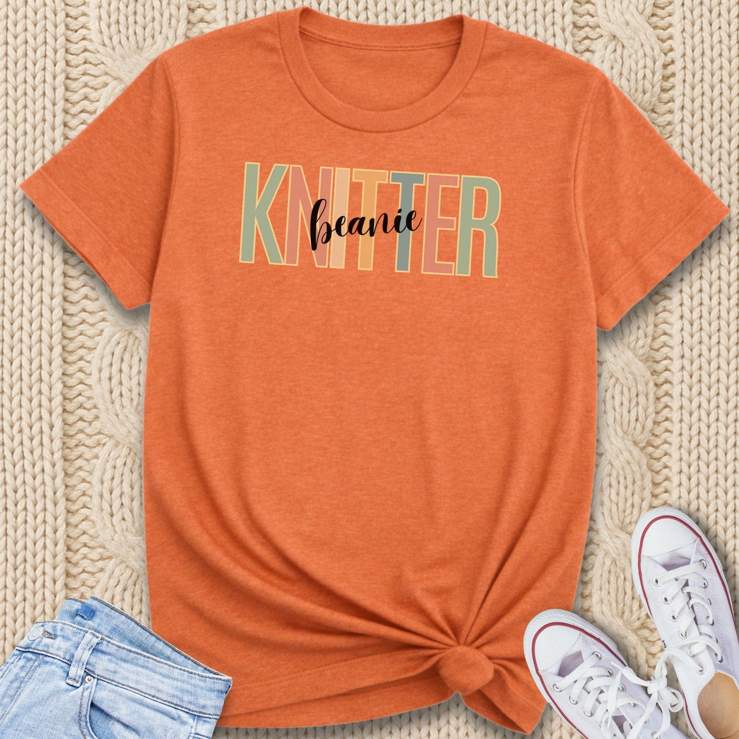 Beanie Knitter T-Shirt