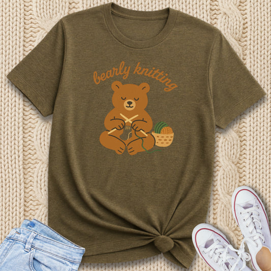Bearly Knitting T-Shirt