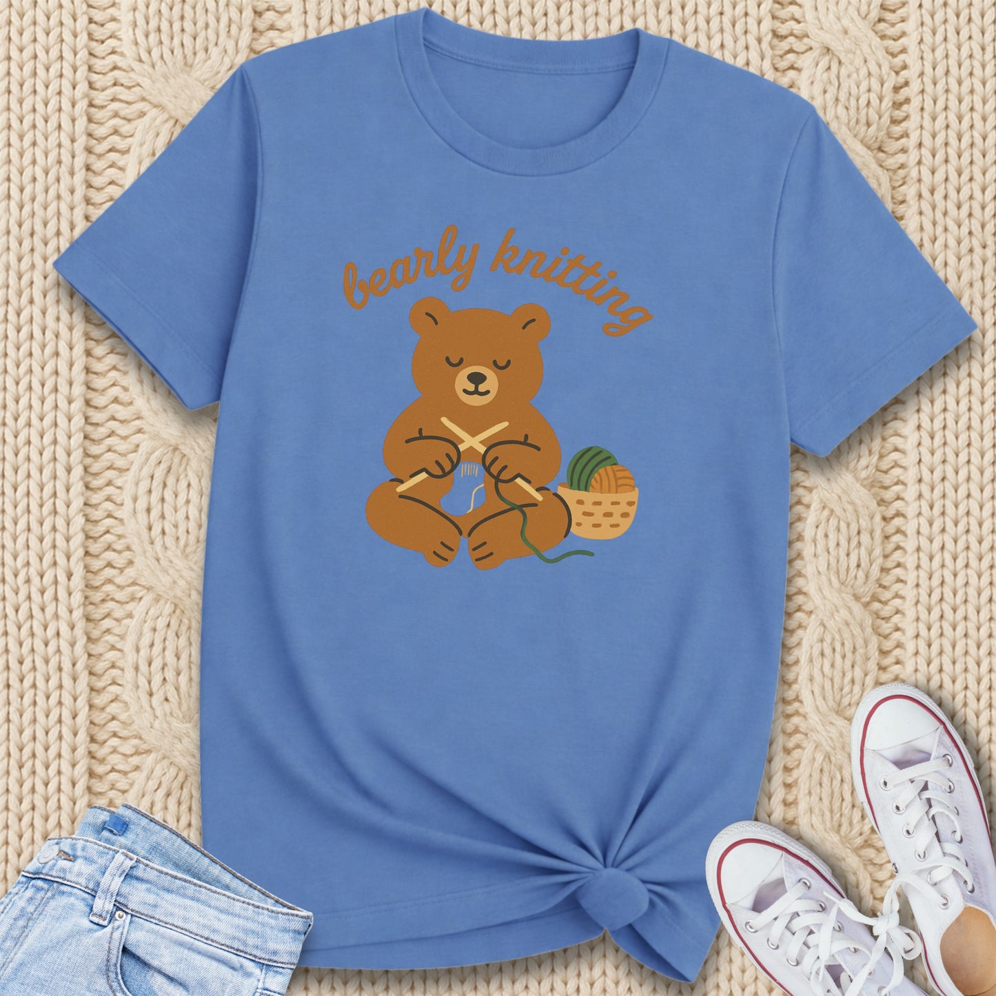 Bearly Knitting T-Shirt